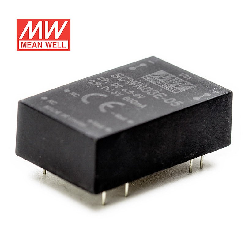 Mean Well SCWN03E - 05 DC - DC Converter - 3W 4.5~9V DC in 5V out - SCWN03E - 05 - powersupplymall.com
