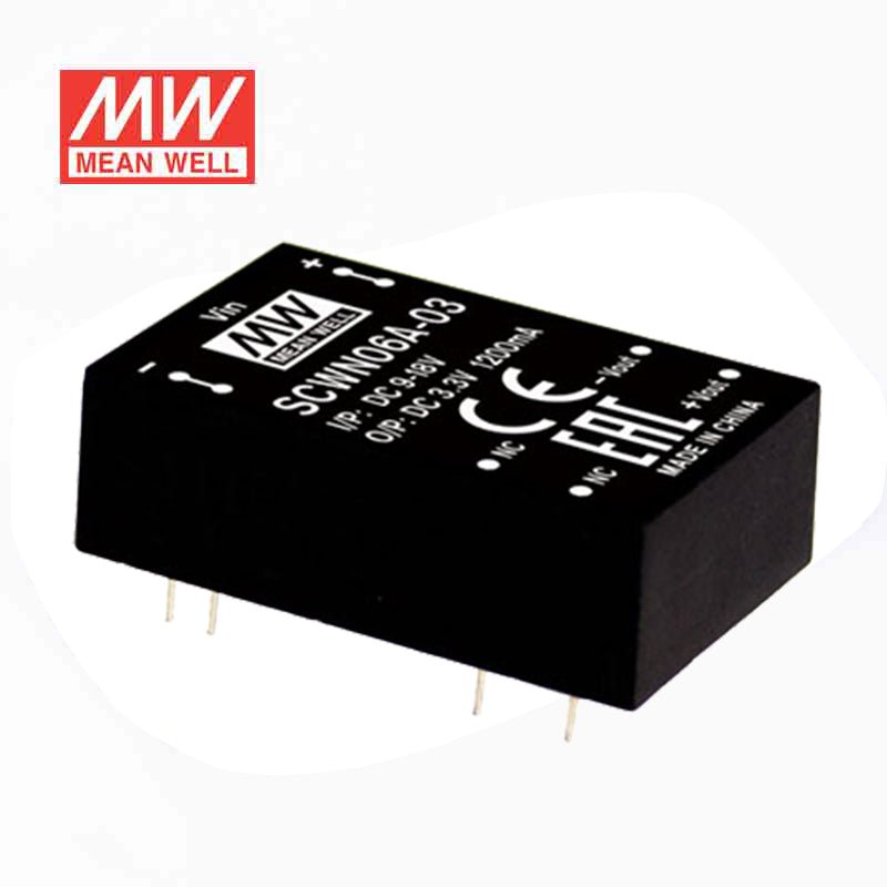 Mean Well SCWN06A - 15 DC - DC Converter - 6W 9~18V DC in 15V out - SCWN06A - 15 - powersupplymall.com
