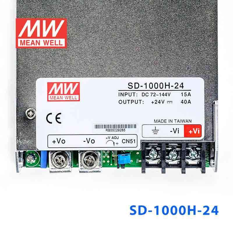 Mean Well SD - 1000H - 24 DC - DC Converter - 980W - 72~144V in 24V out - SD - 1000H - 24 - powersupplymall.com