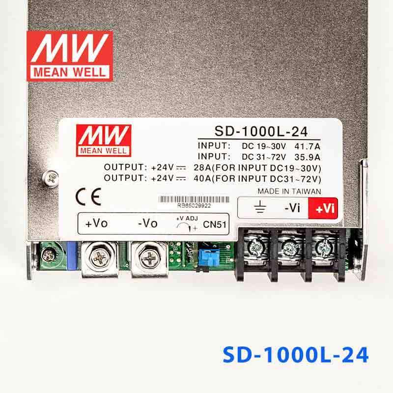 Mean Well SD - 1000L - 24 DC - DC Converter - 980W - 19~72V in 24V out - SD - 1000L - 24 - powersupplymall.com