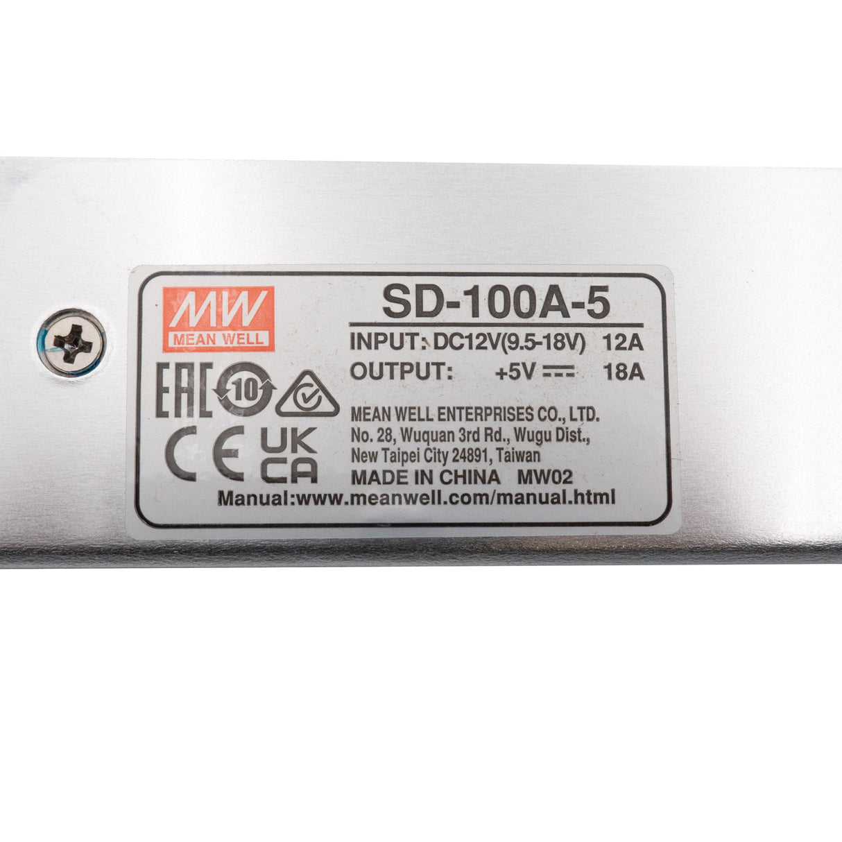 Mean Well SD - 100A - 5 DC - DC Converter - 100W - 9.5~18V in 5V out - SD - 100A - 5 - powersupplymall.com