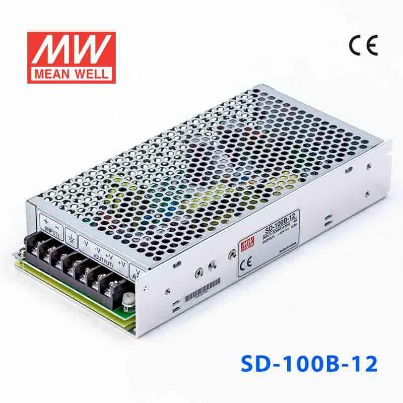 Mean Well SD-100B-12 DC-DC Converter - 100W - 19~36V in 12V out 8.5A - SD-100B-12 - powersupplymall.com