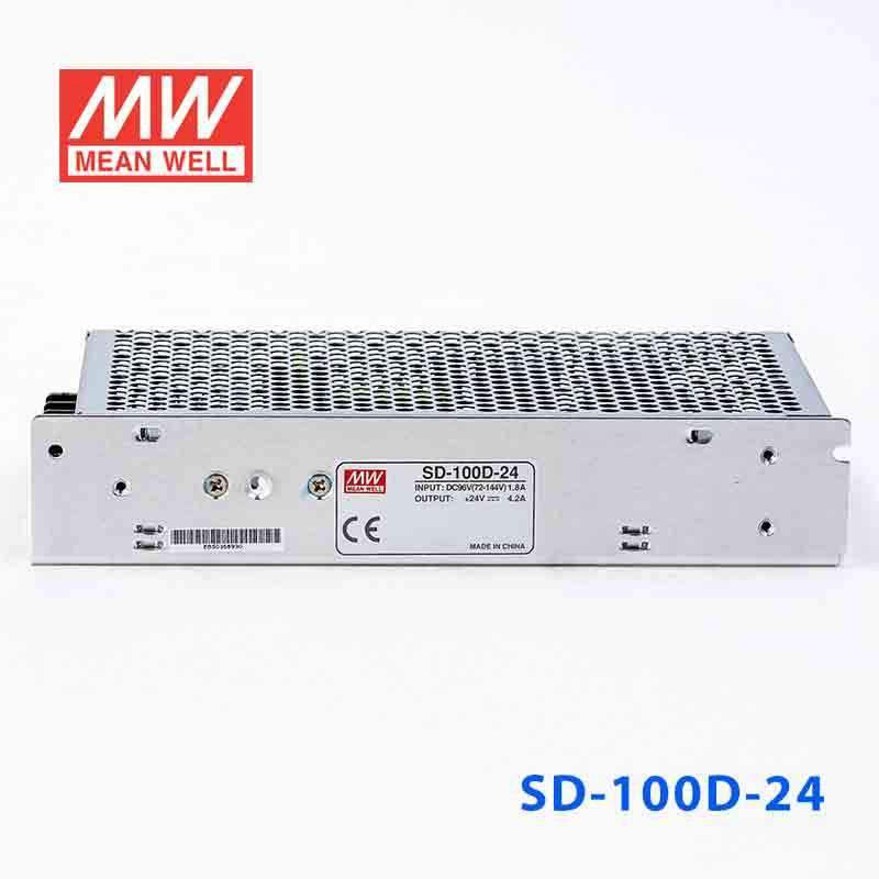 Mean Well SD-100D-24 DC-DC Converter - 100W - 72~144V in 24V out 4.2A - SD-100D-24 - powersupplymall.com