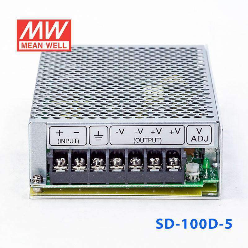 Mean Well SD - 100D - 5 DC - DC Converter - 100W - 72~144V in 5V out - SD - 100D - 5 - powersupplymall.com