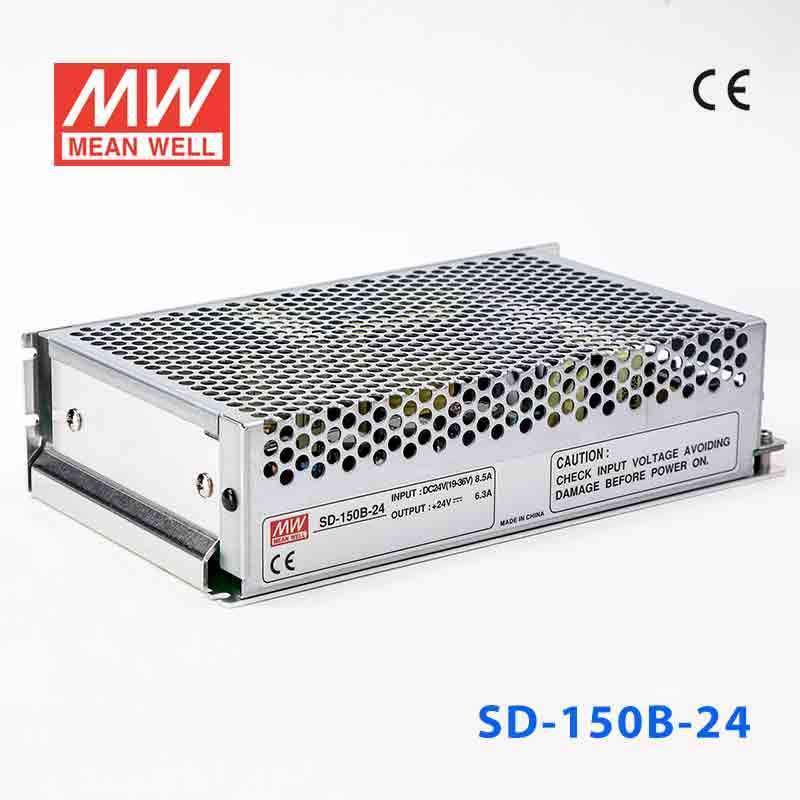 Mean Well SD-150B-24 DC-DC Converter - 150W - 19~36V in 24V out 6.5A - SD-150B-24 - powersupplymall.com