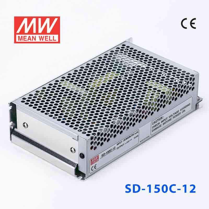 Mean Well SD-150C-12 DC-DC Converter - 150W - 36~72V in 12V out 12.5A - SD-150C-12 - powersupplymall.com