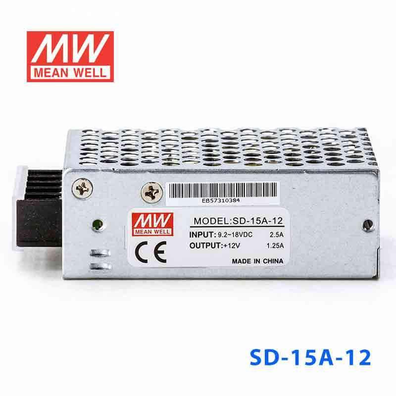 Mean Well SD - 15A - 12 DC - DC Converter - 15W - 9.2~18V in 12V out - SD - 15A - 12 - powersupplymall.com