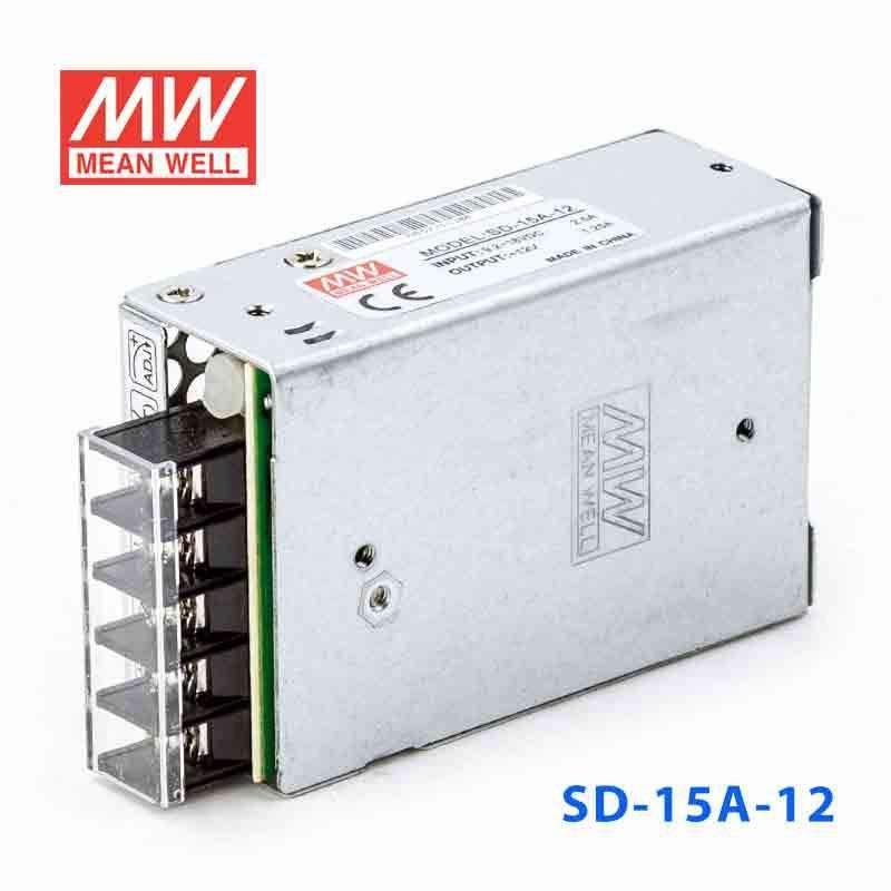 Mean Well SD - 15A - 12 DC - DC Converter - 15W - 9.2~18V in 12V out - SD - 15A - 12 - powersupplymall.com