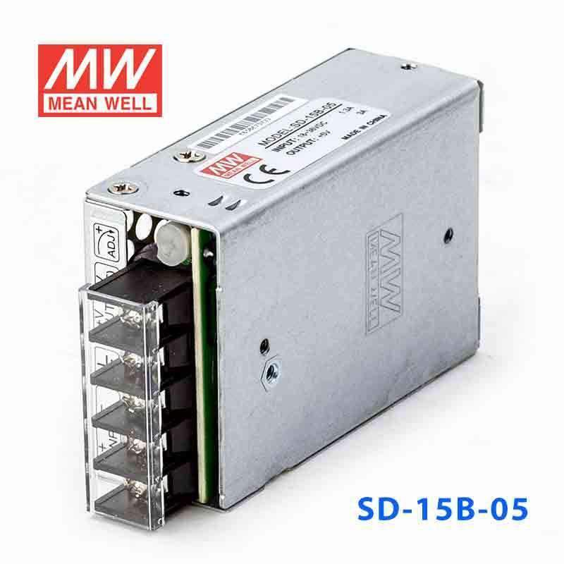 Mean Well SD - 15B - 5 DC - DC Converter - 15W - 18~36V in 5V out - SD - 15B - 5 - powersupplymall.com