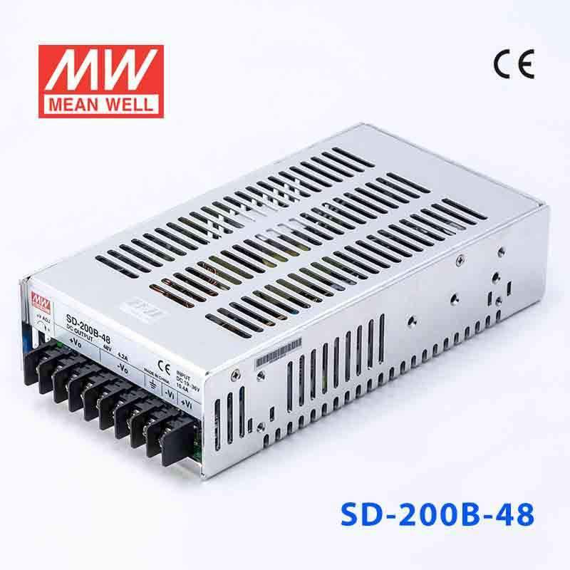 Mean Well SD-200B-48 DC-DC Converter - 201.6W - 19~36V in 48V out 4.2A - SD-200B-48 - powersupplymall.com