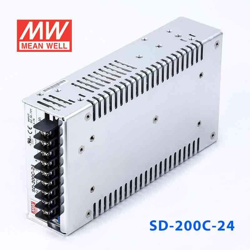 Mean Well SD - 200C - 24 DC - DC Converter - 200W - 36~72V in 24V out - SD - 200C - 24 - powersupplymall.com