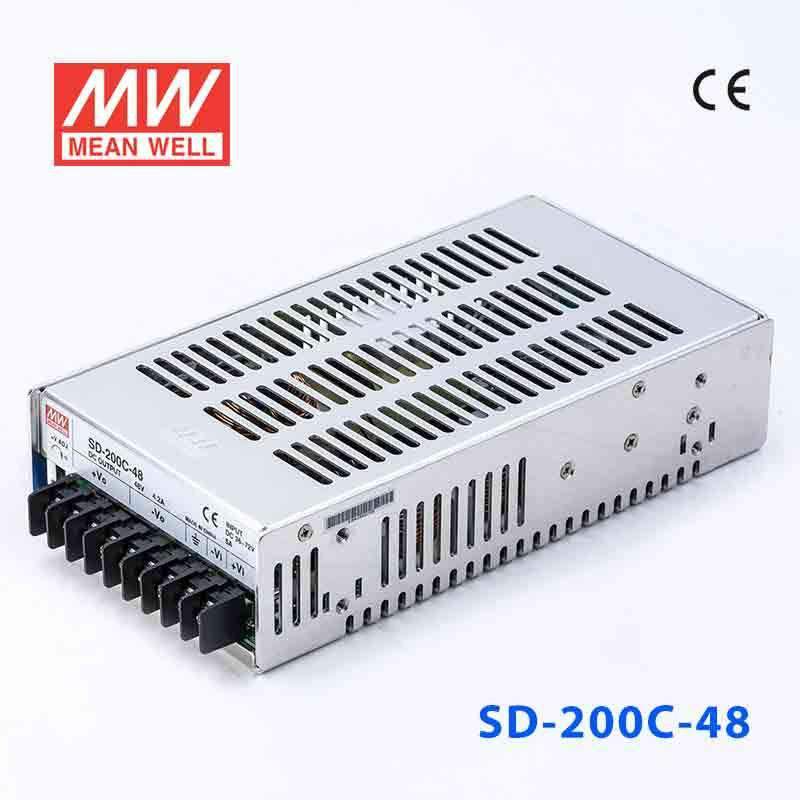 Mean Well SD - 200C - 48 DC - DC Converter - 200W - 36~72V in 48V out - SD - 200C - 48 - powersupplymall.com