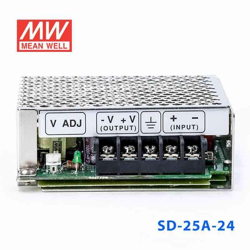 Mean Well SD - 25A - 24 DC - DC Converter - 25W - 9.2~18V in 24V out - SD - 25A - 24 - powersupplymall.com