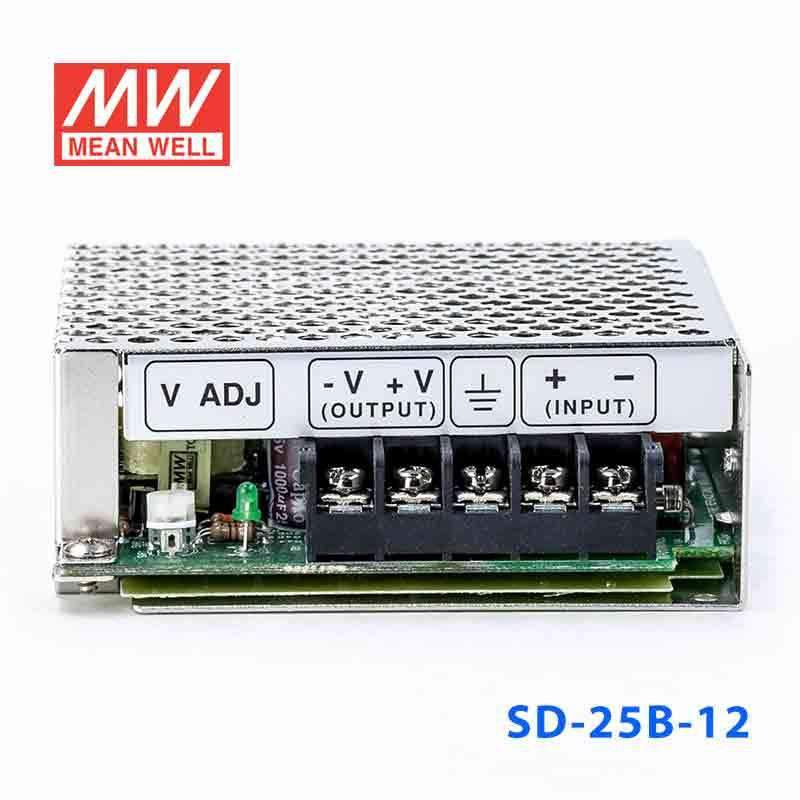 Mean Well SD - 25B - 12 DC - DC Converter - 25W - 19~36V in 12V out - SD - 25B - 12 - powersupplymall.com