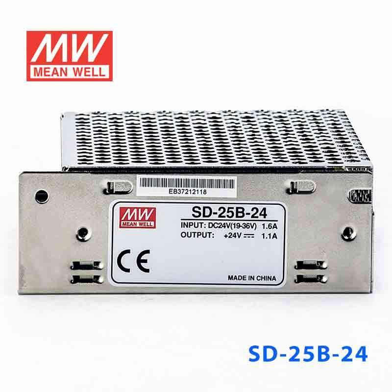 Mean Well SD - 25B - 24 DC - DC Converter - 25W - 19~36V in 24V out - SD - 25B - 24 - powersupplymall.com