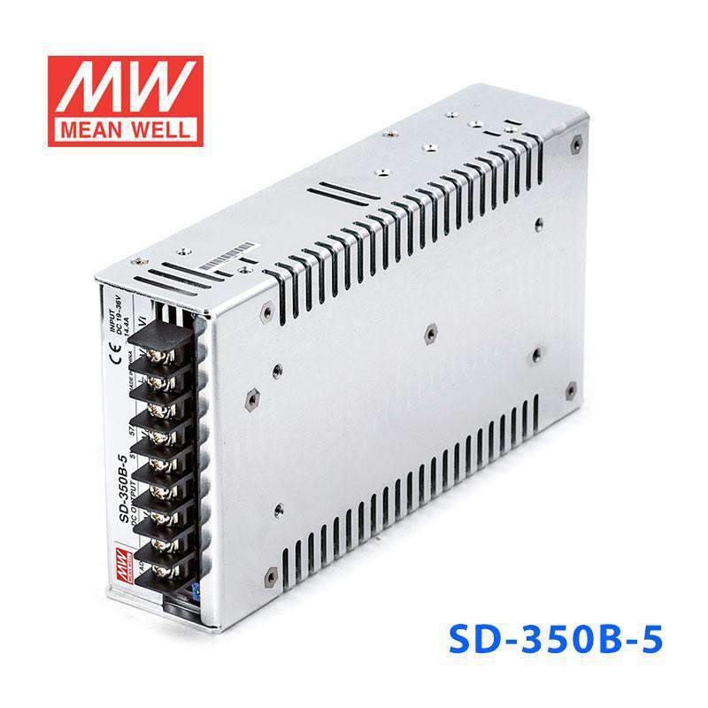 Mean Well SD - 350B - 5 DC - DC Converter - 280W - 19~36V in 5V out - SD - 350B - 5 - powersupplymall.com
