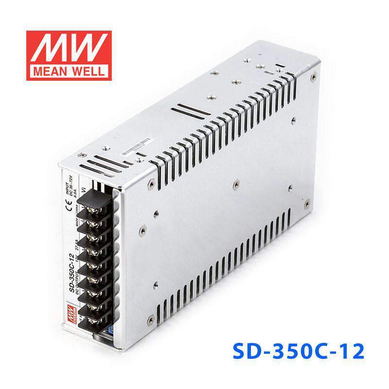 Mean Well SD-350C-12 DC-DC Converter - 330W - 36~72V in 12V out 27.5A - SD-350C-12 - powersupplymall.com