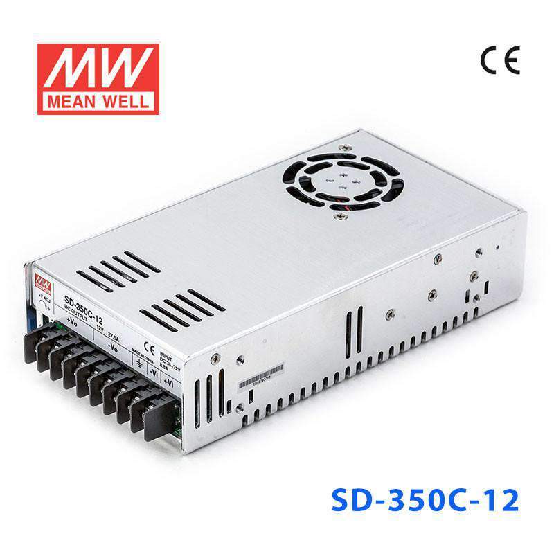 Mean Well SD - 350C - 12 DC - DC Converter - 330W - 36~72V in 12V out - SD - 350C - 12 - powersupplymall.com