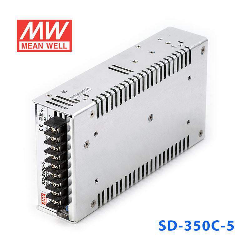 Mean Well SD-350C-5 DC-DC Converter - 300W - 36~72V in 5V out 60A - SD-350C-5 - powersupplymall.com