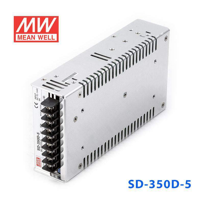 Mean Well SD-350D-5 DC-DC Converter - 280W - 72~144V in 5V out 60A - SD-350D-5 - powersupplymall.com