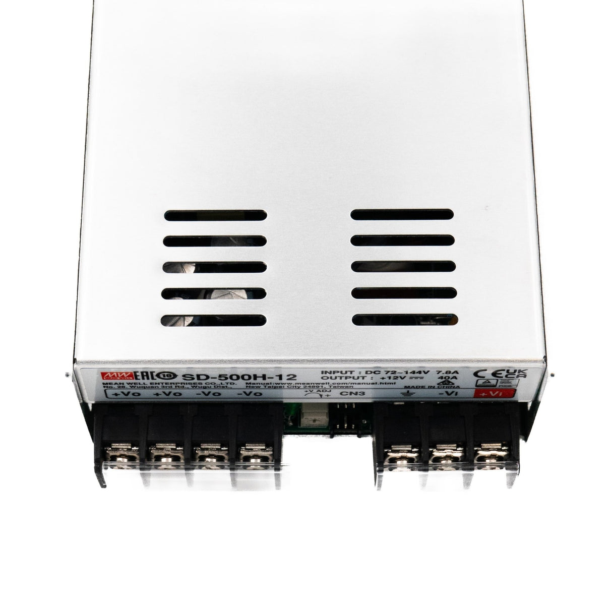 Mean Well SD - 500H - 12 DC - DC Converter - 480W - 72~144V in 12V out - SD - 500H - 12 - powersupplymall.com