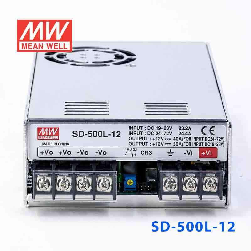 Mean Well SD - 500L - 12 DC - DC Converter - 480W - 19~72V in 12V out - SD - 500L - 12 - powersupplymall.com