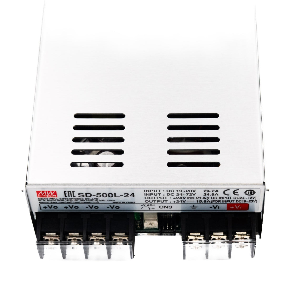 Mean Well SD - 500L - 24 DC - DC Converter - 500W - 19~72V in 24V out - SD - 500L - 24 - powersupplymall.com