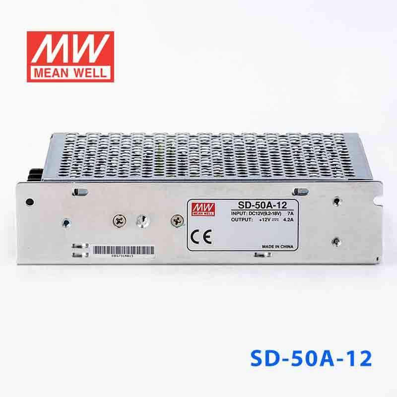 Mean Well SD-50A-12 DC-DC Converter - 50.4W - 9.2~18V in 12V out 4.2A - SD-50A-12 - powersupplymall.com