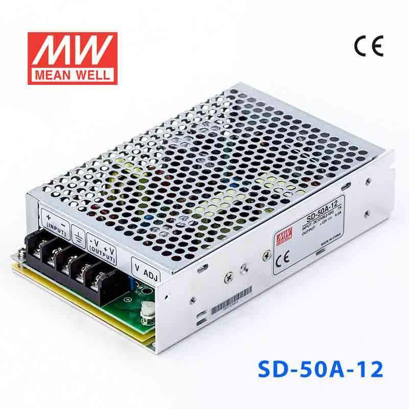 Mean Well SD - 50A - 12 DC - DC Converter - 50W - 9.2~18V in 12V out - SD - 50A - 12 - powersupplymall.com