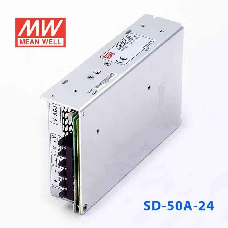 Mean Well SD - 50A - 24 DC - DC Converter - 50W - 9.2~18V in 24V out - SD - 50A - 24 - powersupplymall.com