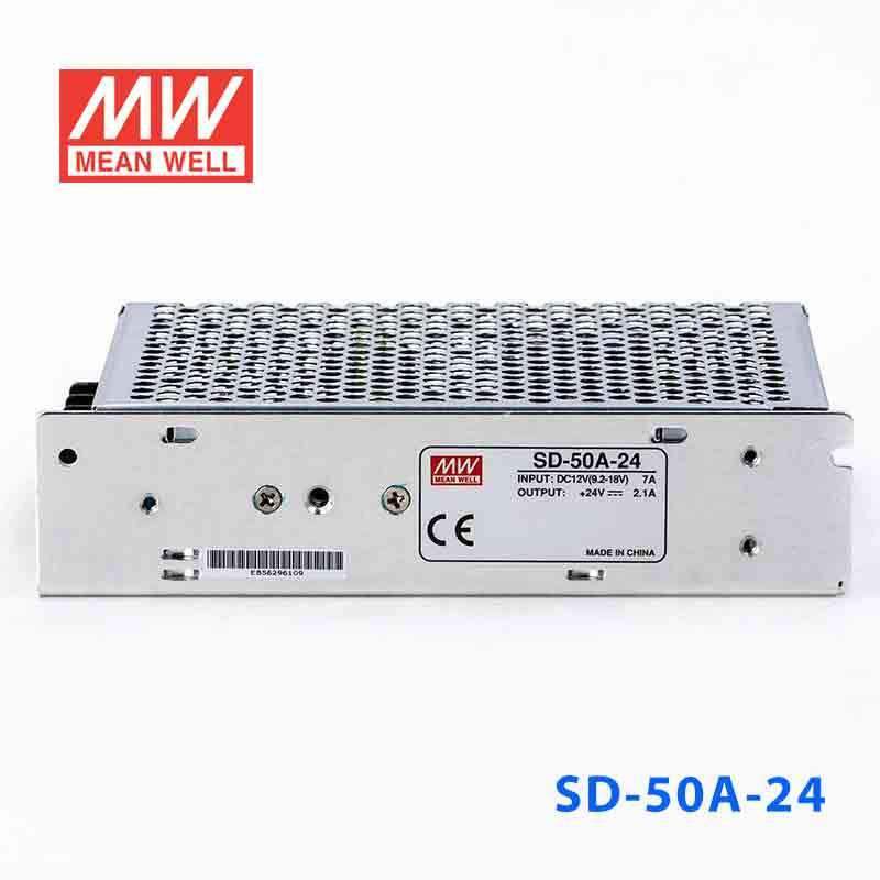 Mean Well SD - 50A - 24 DC - DC Converter - 50W - 9.2~18V in 24V out - SD - 50A - 24 - powersupplymall.com