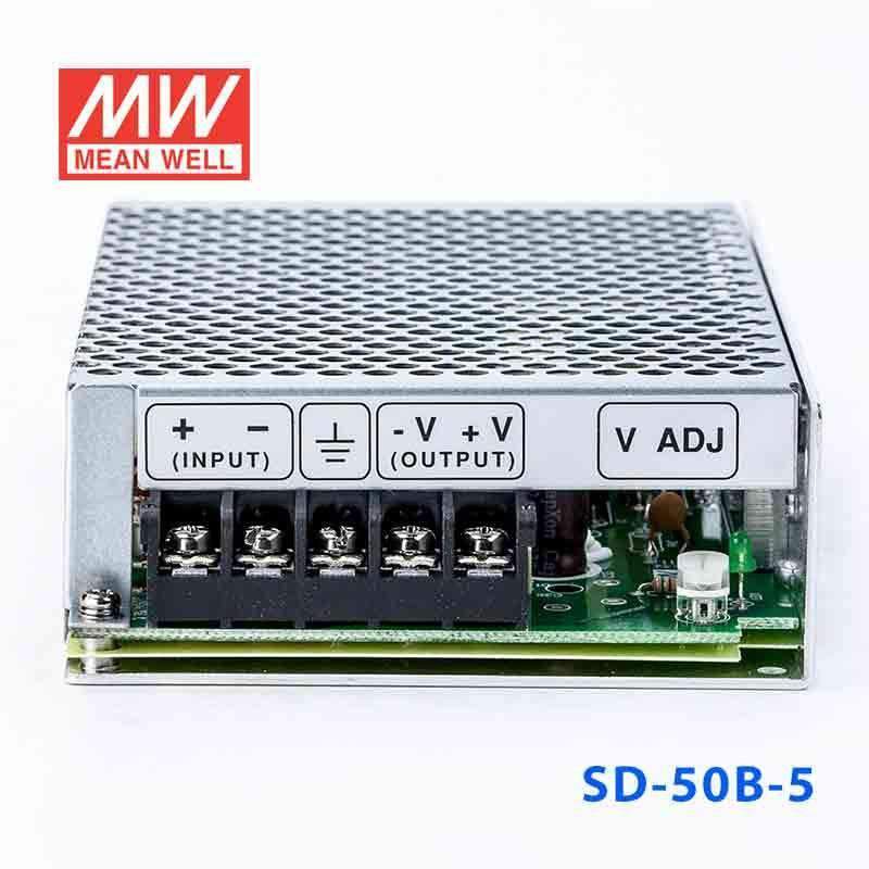 Mean Well SD - 50B - 5 DC - DC Converter - 50W - 19~36V in 5V out - SD - 50B - 5 - powersupplymall.com