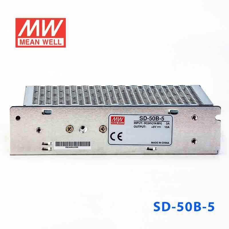 Mean Well SD - 50B - 5 DC - DC Converter - 50W - 19~36V in 5V out - SD - 50B - 5 - powersupplymall.com