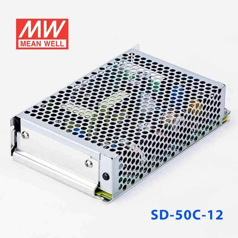 Mean Well SD-50C-12 DC-DC Converter - 50W - 36~72V in 12V out 4.2A - SD-50C-12 - powersupplymall.com