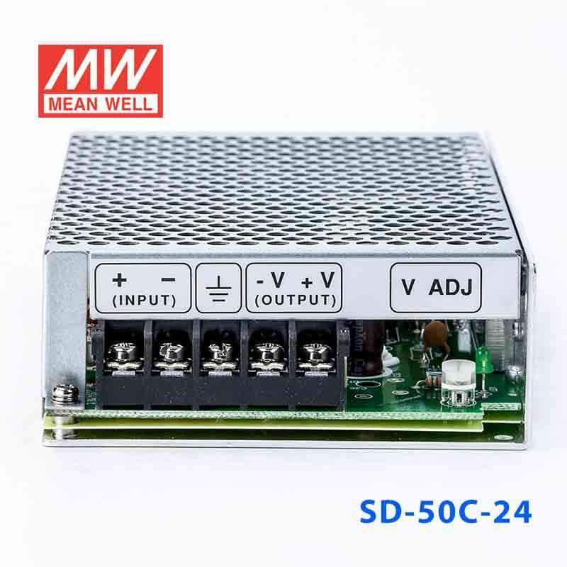 Mean Well SD - 50C - 24 DC - DC Converter - 50W - 36~72V in 24V out - SD - 50C - 24 - powersupplymall.com