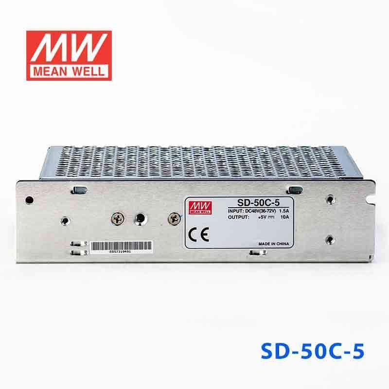 Mean Well SD - 50C - 5 DC - DC Converter - 50W - 36~72V in 5V out - SD - 50C - 5 - powersupplymall.com