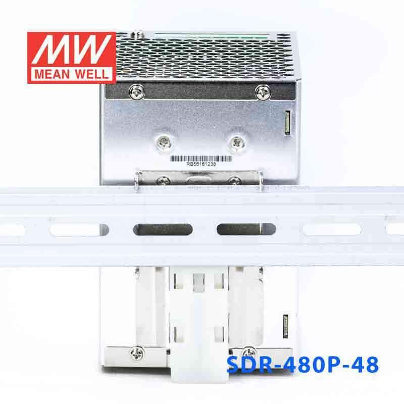 Mean Well SDR - 480P - 48 Single Output Industrial Power Supply 480W 48V - DIN Rail - SDR - 480P - 48 - powersupplymall.com