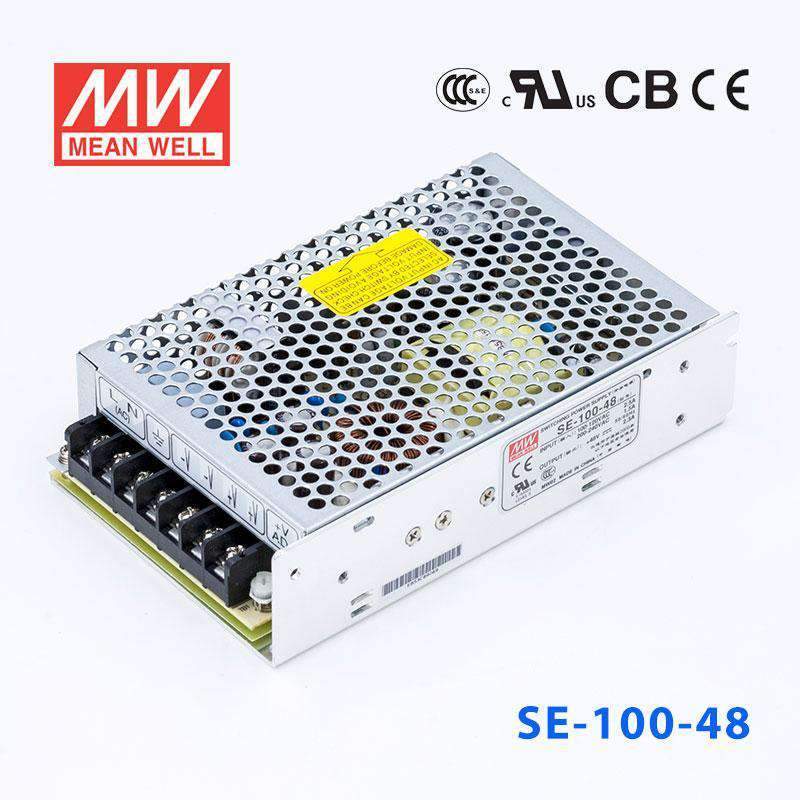 Mean Well SE - 100 - 48 Power Supply 100W 48V - SE - 100 - 48 - powersupplymall.com