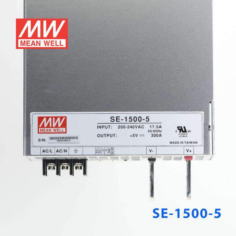 Mean Well SE - 1500 - 5 Power Supply 1500W 5V - SE - 1500 - 5 - powersupplymall.com