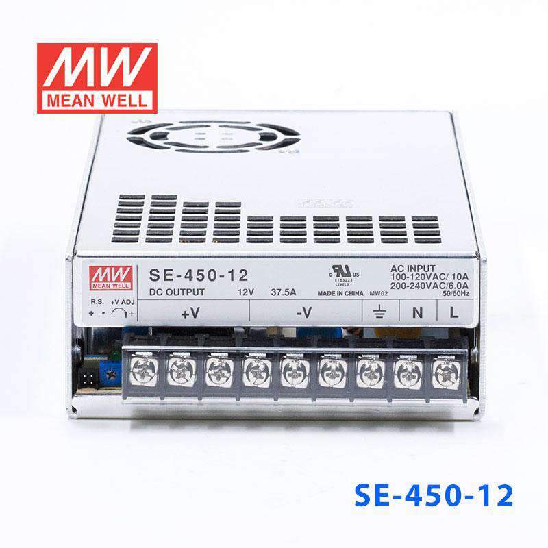 Mean Well SE - 450 - 12 Power Supply 450W 12V - SE - 450 - 12 - powersupplymall.com