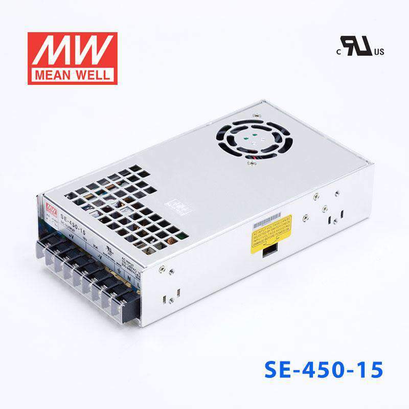 Mean Well SE - 450 - 15 Power Supply 450W 15V - SE - 450 - 15 - powersupplymall.com