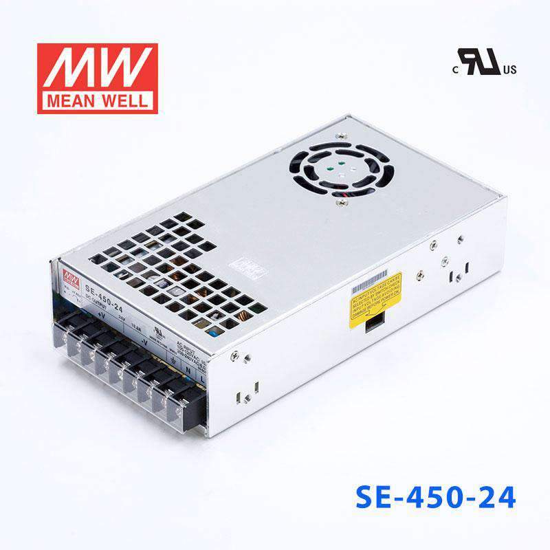 Mean Well SE - 450 - 24 Power Supply 450W 24V - SE - 450 - 24 - powersupplymall.com