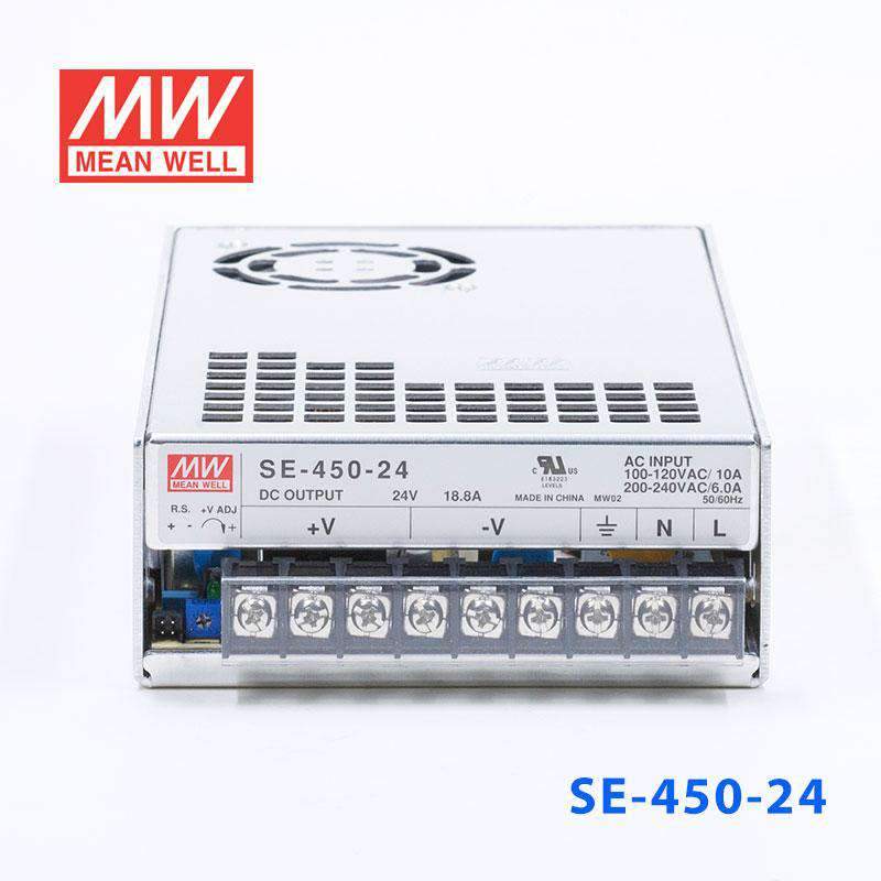 Mean Well SE - 450 - 24 Power Supply 450W 24V - SE - 450 - 24 - powersupplymall.com