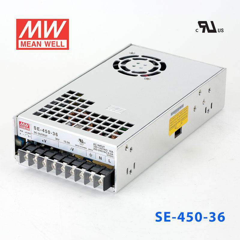 Mean Well SE - 450 - 36 Power Supply 450W 36V - SE - 450 - 36 - powersupplymall.com