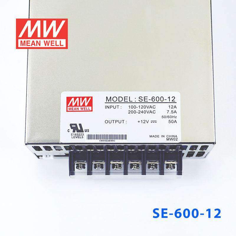 Mean Well SE - 600 - 12 Power Supply 600W 12V - SE - 600 - 12 - powersupplymall.com