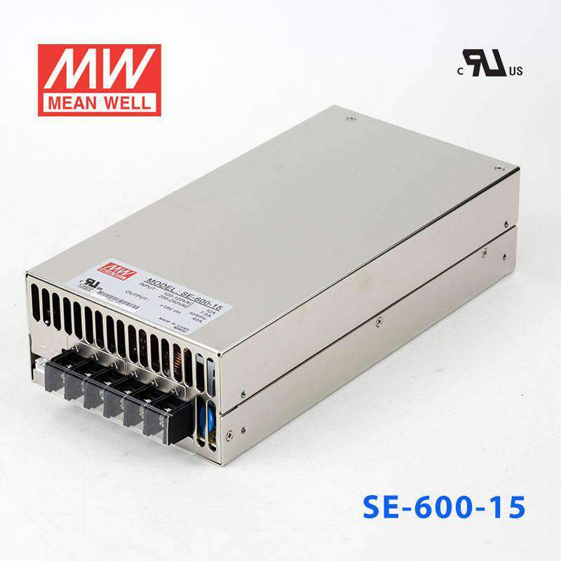 Mean Well SE - 600 - 15 Power Supply 600W 15V - SE - 600 - 15 - powersupplymall.com