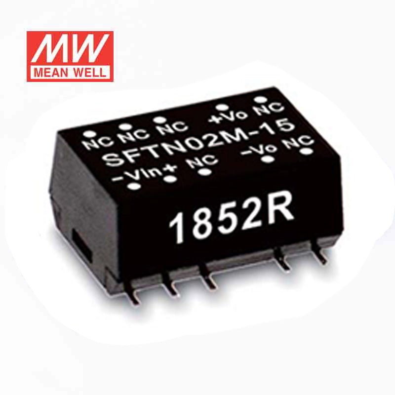 Mean Well SFTN02L - 15 DC - DC Converter - 2W - 4.5~5.5V in 15V out - SFTN02L - 15 - powersupplymall.com