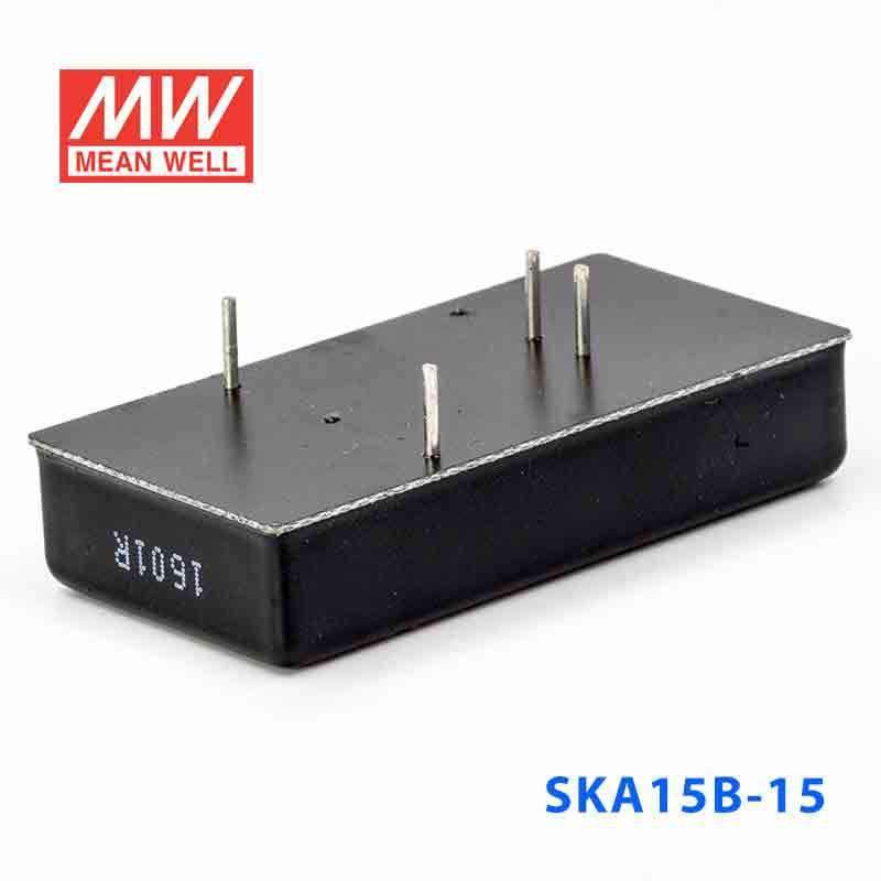 Mean Well SKA15B - 15 DC - DC Converter - 15W - 18~36V in 15V out - SKA15B - 15 - powersupplymall.com