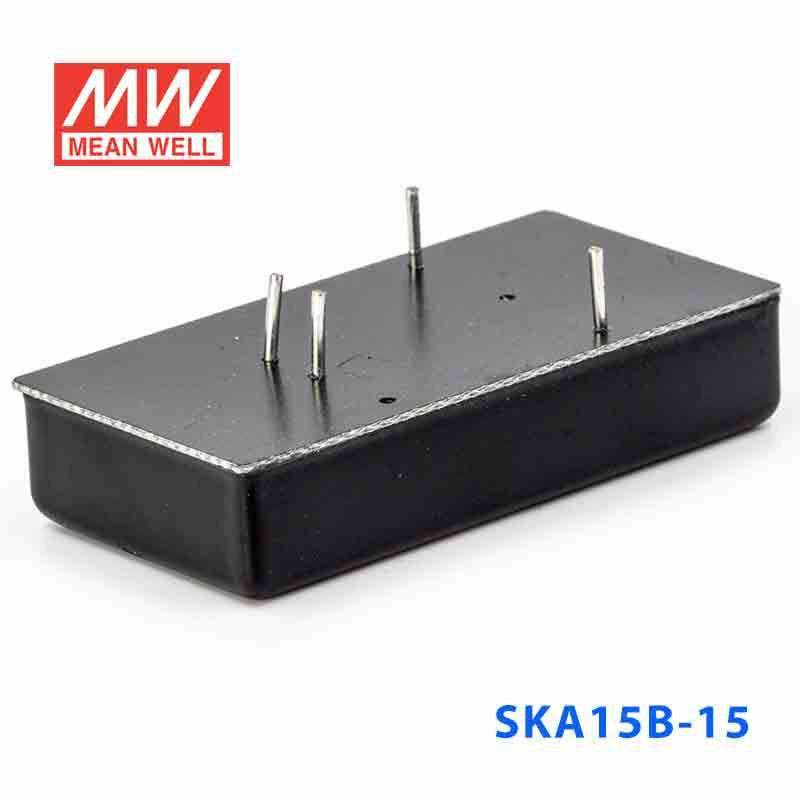 Mean Well SKA15B - 15 DC - DC Converter - 15W - 18~36V in 15V out - SKA15B - 15 - powersupplymall.com