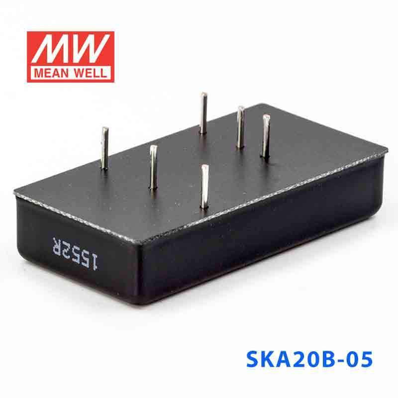 Mean Well SKA20B-05 DC-DC Converter - 20W - 18~36V in 5V out 4A - SKA20B-05 - powersupplymall.com